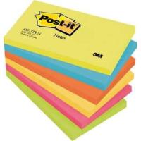 Post-It 655-TFEN nota autoadhesiva Rectángulo Multicolor 100 hojas Autoadhesivo