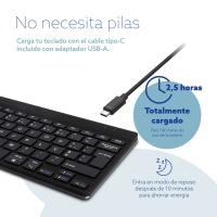 R-Go Tools Teclado ergonómico R-Go Compact Break, teclado compacto con software de pausa, QWERTY (PT), bluetooth, negro, ver imagen 28 de 28