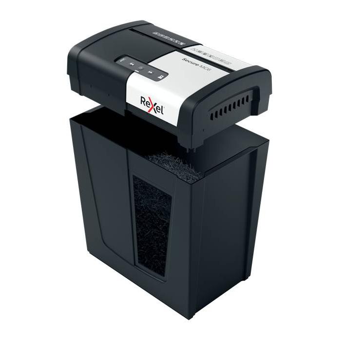 Rexel Secure MC6 triturador de papel Microcorte 60 dB Negro, Plata — imagen 2 de 7