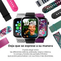 SaveFamily 8436628090055 Relojes inteligentes y deportivos 5,08 cm (2'') AMOLED 20 mm Digital Pantalla táctil Plata, ver imagen 8 de 20