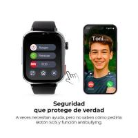 SaveFamily 8436628090055 Relojes inteligentes y deportivos 5,08 cm (2'') AMOLED 20 mm Digital Pantalla táctil Plata, ver imagen 4 de 20