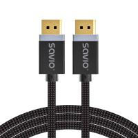 Savio CL-176 cable DisplayPort 3 m Negro
