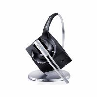 Sennheiser DW Office Monoaural Diadema Negro, Acero pulido
