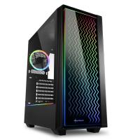 Sharkoon RGB LIT 200 Midi Tower Negro