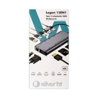 SilverHT Adaptador Type-C Logan HUB 13 en 1