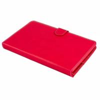 SilverHT Funda con teclado para tablets de 9 a 10'1 pulgadas Rojo y Blanco