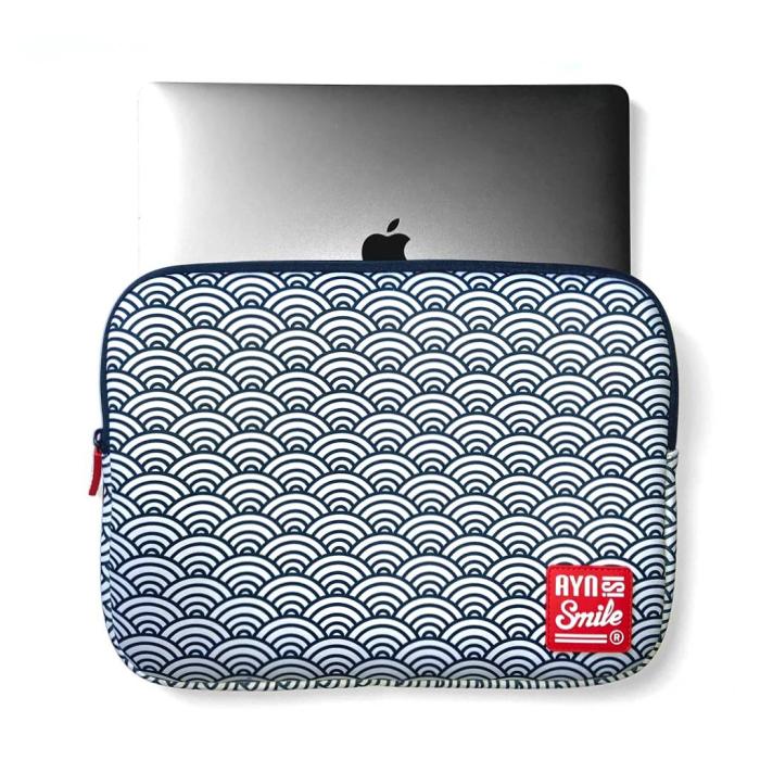 Smile Laptop sleeve Kimono 1¡''13-14'' Seigaiha — imagen 2 de 10