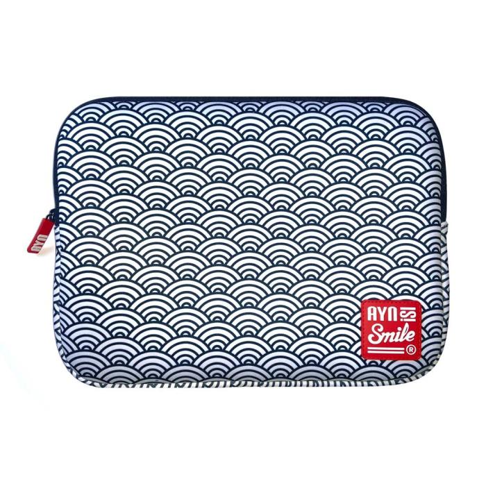 Smile Laptop sleeve Kimono 1¡''13-14'' Seigaiha