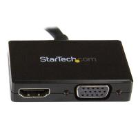StarTech.com Adaptador DP de Audio/Vídeo para Viajes - Conversor DisplayPort a HDMI o VGA - 1920x1200 1080p