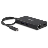 StarTech.com Adaptador Multipuertos USB-C - Docking Station Portátil USB-C 4K HDMI - con Entrega de Potencia de 60W - GbE - Hub 2x USB-A 3.0- Mini Dock Portátil USB Tipo C para Portátiles