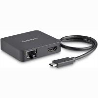 StarTech.com Adaptador Multipuertos USB C - Mini Dock Portátil USB-C 4K HDMI - Gigabit Ethernet - Hub USB 3.0 (1x USB-A 1x USB-C) - Adaptador Multi USB TipoC - Compatible con Thunderbolt 3