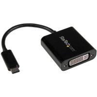 StarTech.com Adaptador USB C a DVI - Negro - 1920x1200 - Convertidor de Vídeo USB Tipo C para su Pantalla/Monitor/Proyector DVI-D - La Versión Mejorada es CDP2DVIEC