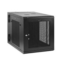 StarTech.com Armario Rack de Pared para Servidores 12U 19'' 4 Columnas y Estante 1U - Rack de Servidores de Montaje en Pared con Bisagra - Rack Ventilado para Equipo de Red