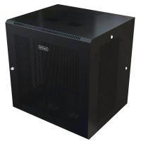 StarTech.com Armario Rack de Pared para Servidores 12U 19'' 4 Columnas y Estante 1U - Rack de Servidores de Montaje en Pared con Bisagra - Rack Ventilado para Equipo de Red