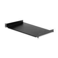 StarTech.com Bandeja Estante de 1U para Armario Rack de Servidores - de 10 Pulgadas (254mm) de Profundidad - en Acero de Servicio Pesado - con Capacidad de Carga de 20kg - Negro