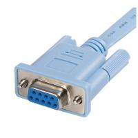 StarTech.com Cable 1,8m para Gestión de Router Consola Cisco RJ45 a Serie DB9 - Rollover - Macho a Hembra