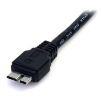 StarTech.com Cable 50cm USB 3.0 Super Speed SS Micro USB B Macho a USB A Macho Adaptador - Negro