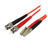 StarTech.com Cable Adaptador de Red de 5m Multimodo Dúplex Fibra Óptica LC-ST 50/125 - Patch Duplex