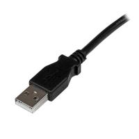 StarTech.com Cable Adaptador USB 1m para Impresora Acodado - 1x USB A Macho - 1x USB B Macho en Ángulo Derecho