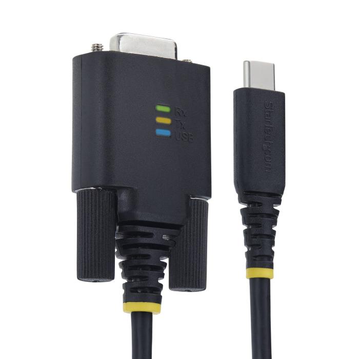 StarTech.com Cable Adaptador USB-C a Serie de 2m - Chipset FTDI - Retención COM - Tipo C a RS232 DB9 Macho - LEDs de Estado — imagen 8 de 12