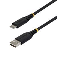 StarTech.com Cable Cargador USB-A a USB-C de 15cm - 15W 3A - Cable USB a Tipo C de Carga Rápida Trenzado de Nailon - Recubrimiento de TPE