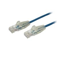 StarTech.com Cable Cat6 de 1,5m - Delgado - con Conectores RJ45 sin Enganches - Azul