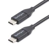 StarTech.com Cable de 0,5m USB-C de Carga - para Carga y Sincronización - PD de 60W y 3A - Cable USB 2.0 USB Tipo C de Carga para Portátil