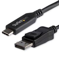 StarTech.com Cable de 1m USB-C a DisplayPort 1.4 - Convertidor Adaptador de Vídeo USB Tipo C 8K/5K/4K - HBR3/HDR/DSC - Cable Conversor para Monitor DP de 8K 60Hz - USB-C/Thunderbolt 3
