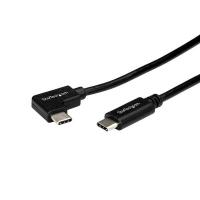 StarTech.com Cable de 1m USB-C a USB-C Acodado a la Derecha - Cable USB Tipo C en Ángulo a la Derecha - Cable USBC en Ángulo