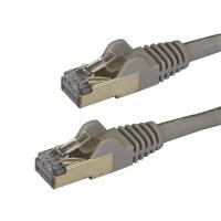 StarTech.com Cable de 2m de Red Ethernet RJ45 Cat6a Blindado STP - Cable sin Enganche Snagless - Gris
