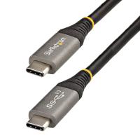 StarTech.com Cable de 50cm USB-C de 10Gbps - Cable USB Tipo C - Cable USB TipoC USB 3.2 Gen 2 - Con Carga por Entrega de Alimentación PD de 100W (5A), Modo Alt de DP