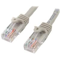 StarTech.com Cable de Red de 10m Gris Cat5e Ethernet RJ45 sin Enganches