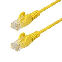 StarTech.com Cable de Red Ethernet CAT6 Delgado sin Enganches Amarillo de 3m - Cable RJ45 Snagless Slim 28AWG - Alambre de Cobre Puro - PoE 100W - con Alivios de Tensión - LSZH - Probado con Fluke