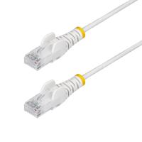 StarTech.com Cable de Red Ethernet CAT6 Delgado sin Enganches Blanco de 2m - Cable RJ45 Snagless Slim 28AWG - Alambre de Cobre Puro - PoE 100W - con Alivios de Tensión - LSZH - Probado con Fluke