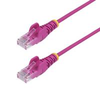 StarTech.com Cable de Red Ethernet CAT6 Delgado sin Enganches Rosa de 10m - Cable RJ45 Snagless Slim de 28AWG - Alambre de Cobre Puro - PoE 100W - con Alivios de Tensión - LSZH - Probado con Fluke