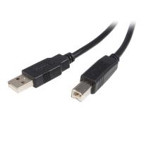 StarTech.com Cable USB de 50cm para Impresora - 1x USB A Macho - 1x USB B Macho - Adaptador Negro