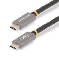 StarTech.com Cable USB4 de 1m - Cable USB-C Certificado USB-IF 40Gbps - Cable USB Tipo C - Power Delivery PD de 100W 5A - Modo Alt DP 8K 120Hz/4K 240Hz - Compatible con Thunderbolt