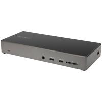 StarTech.com Dock USB-C - Docking Station USB Tipo C para 3 Monitores de 4K - con 100W de Entrega de Alimentación PD - Modo Alt DP 1.4 y DSC - 2x DisplayPort 1.4/HDMI 2.0 - 6xUSB - Windows o Chrome