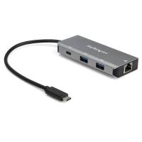 StarTech.com Hub Ladrón USB C con Puerto de Red Ethernet Gigabit RJ45 GbE - Concentrador USB Tipo C USB 3.2 Gen 2 de 10Gbps con 2 Puertos USB-A y 1 Puerto USBC - Alimentado por el Bus USB - de Aluminio - Funciona con Thunderbolt 3