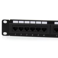 StarTech.com Panel de Parcheo 1U Cat6 110 con 24 Puertos para Montaje en Rack