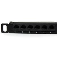 StarTech.com Panel de Parcheo de 24 Puertos RJ45 Cat5e 110 - 0,5U Montaje en Rack - Patch Panel