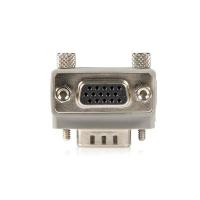 StarTech.com Right Angle VGA / VGA Cable Adapter Type 1 - M/F DB15 Gris