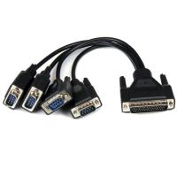 StarTech.com Tarjeta Adaptadora PCI Express PCIe de 4 Puertos Serie Serial Combo RS232 y RS485 RS 422 DB9