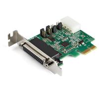 StarTech.com Tarjeta Adaptadora Serie PCI Express RS232 de 4 Puertos - Tarjeta Controladora Serie PCIe RS232 - PCIe a Serie DB9 - UART 16950 - Tarjeta de Perfil Bajo - Windows y Linux
