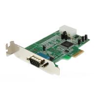 StarTech.com Tarjeta PCI Express Adaptadora Serie RS232 DB9 de 1 Puerto UART16550 - Tarjeta PCIe Controladora de Host Serial RS232 - Tarjeta de Expansión de Perfil Bajo - Windows y Linux