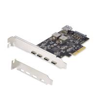 StarTech.com Tarjeta PCIe de 5 Puertos USB de 10Gbps 4x USB-C / 1x USB-A - Hub Concentrador Interno USB 3.2 de 10Gbps - Tarjeta PCI Express 4 Puertos USB Tipo C 1 Puerto USB-A - Windows/Mac/Linux