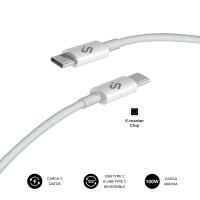 SUBBLIM CABLE PLUS 100W C-C 1m WHITE