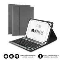 SUBBLIM Funda con Teclado KEYTAB PRO BLUETOOTH 10,1'' Grey