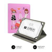 SUBBLIM Funda Tablet Universal TRENDY CASE FASHION GIRLS 10.1''
