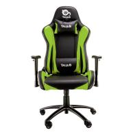 TALIUS silla Lizard v2 gaming negra/verde, 2D, butterfly, base metal, ruedas 60mm, gas clase 4,